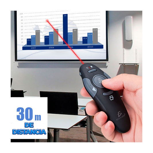 Control remoto clicker de presentaciones USB con punto laser / con.110